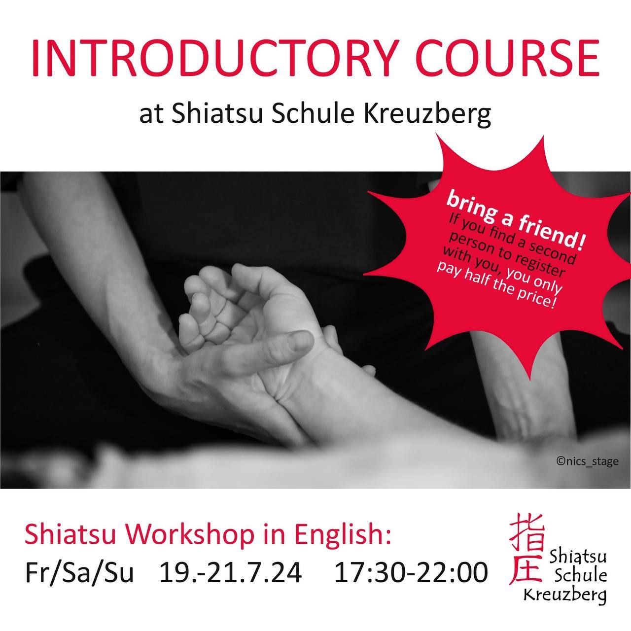 Shiatsu Workshop in English 